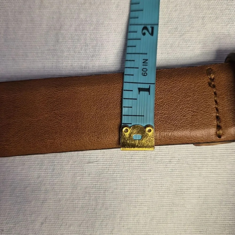 No Boundaries Men's Full Grain Leather Belt Sz 40 Nubuck Leather Lining 1” Wide